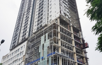 Updated progress at SHP Plaza Hai Phong in the 92nd week